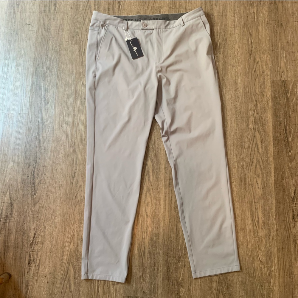 NWT Boston Scott Mens Golf Pants Size 40x30 Gray $129 MSRP